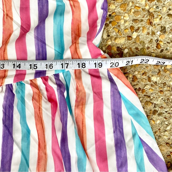 Shein Vcay NWT Girls Multicolor Striped Sundress Size XL - Picture 4 of 7